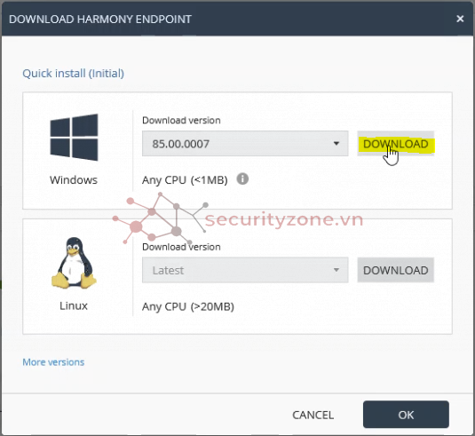 check point endpoint security linux